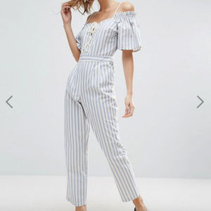 ASOS Nautical Striped Summer Jumpsuit
